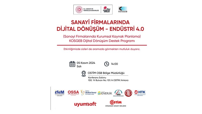 Sanayi Firmalarında Dijital Dönüşüm - Endüstri 4.0 Etkinliği