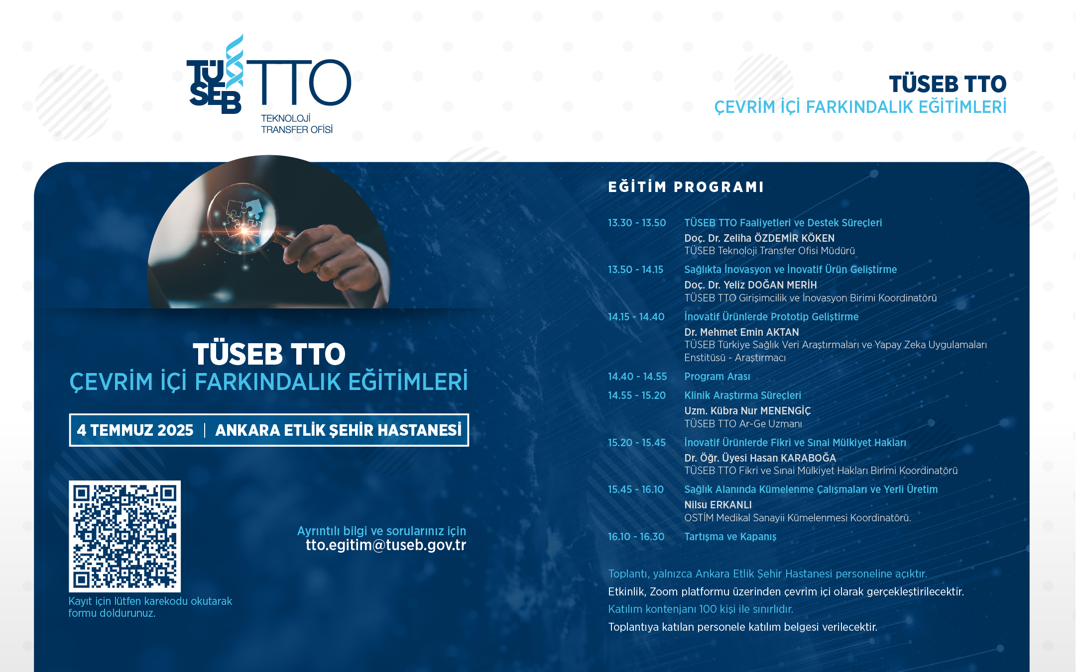 TÜSEB TTO Etlik Şehir Hastanesi Farkındalık Eğitimi