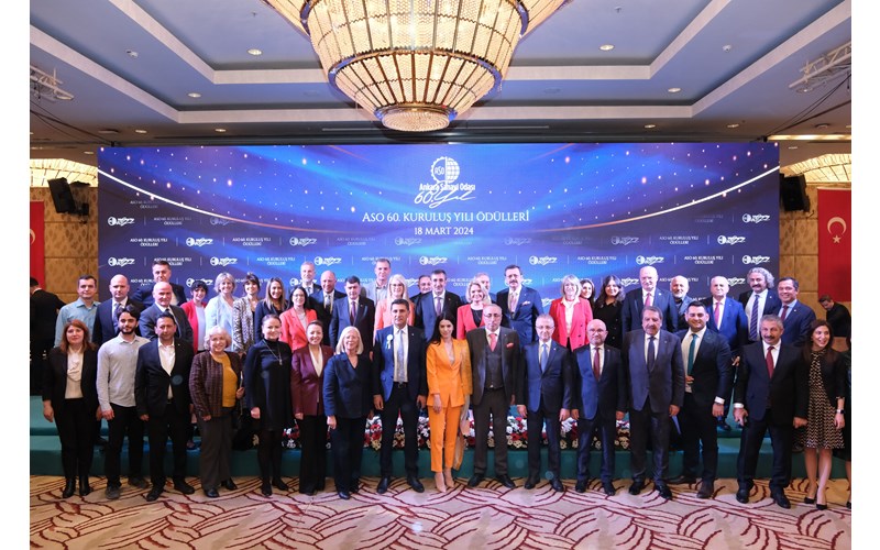 Ankara Sanayi Odası (ASO) 60. Kuruluş Yılı Ödülleri Töreni'nde 3 Üyemiz Ödül Aldı!