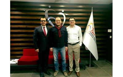 Gazi Üniversite'si TTO yetkilisi Murat Şahin ve Teknokent firması Magnum Mühendislik Genel Müdürü Dr. Faruk Mert Ortak Showroom Ziyareti