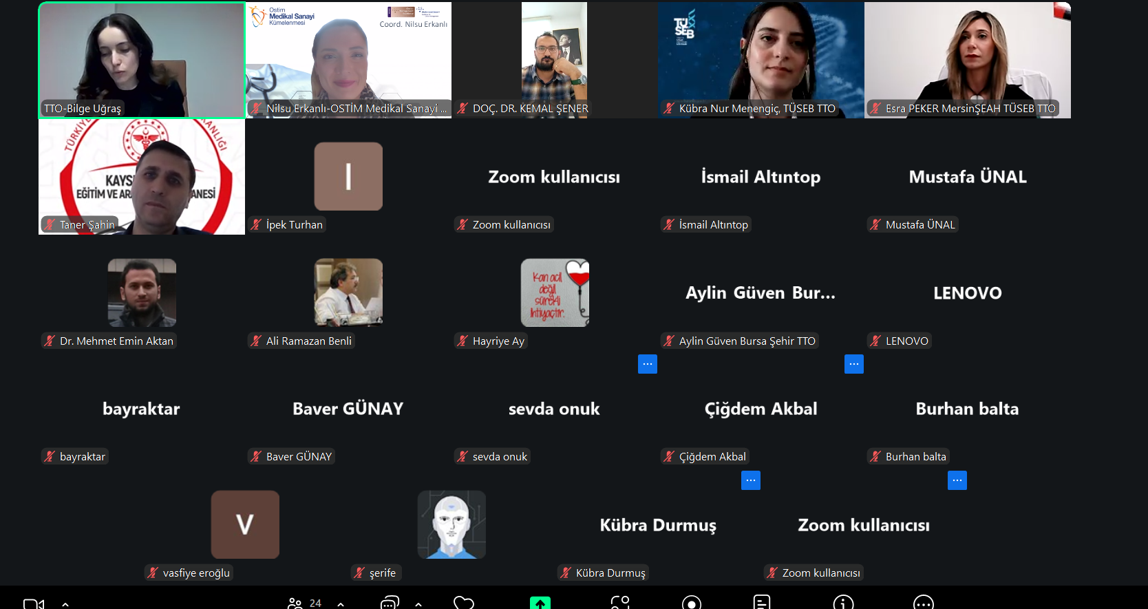 TÜSEB TTO Farkındalık Eğitimleri - Mersin Şehir Eğitim ve Araştırma Hastanesi ve Kayseri Şehir Hastanesi