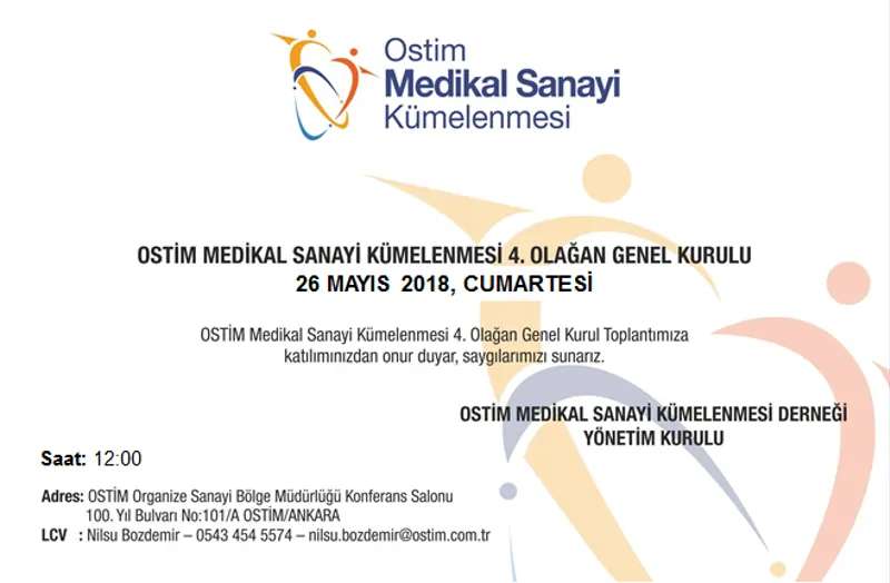 OSTİM Medikal Sanayi Kümelenmesi 4. Olağan Genel Kurulu