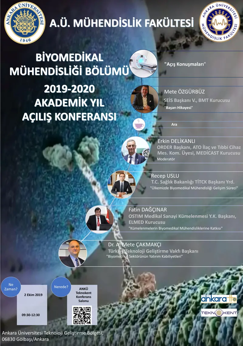 A. Ü. Biyomedikal Müh. 2019-2020 Akademik Yıl Açılış Programı