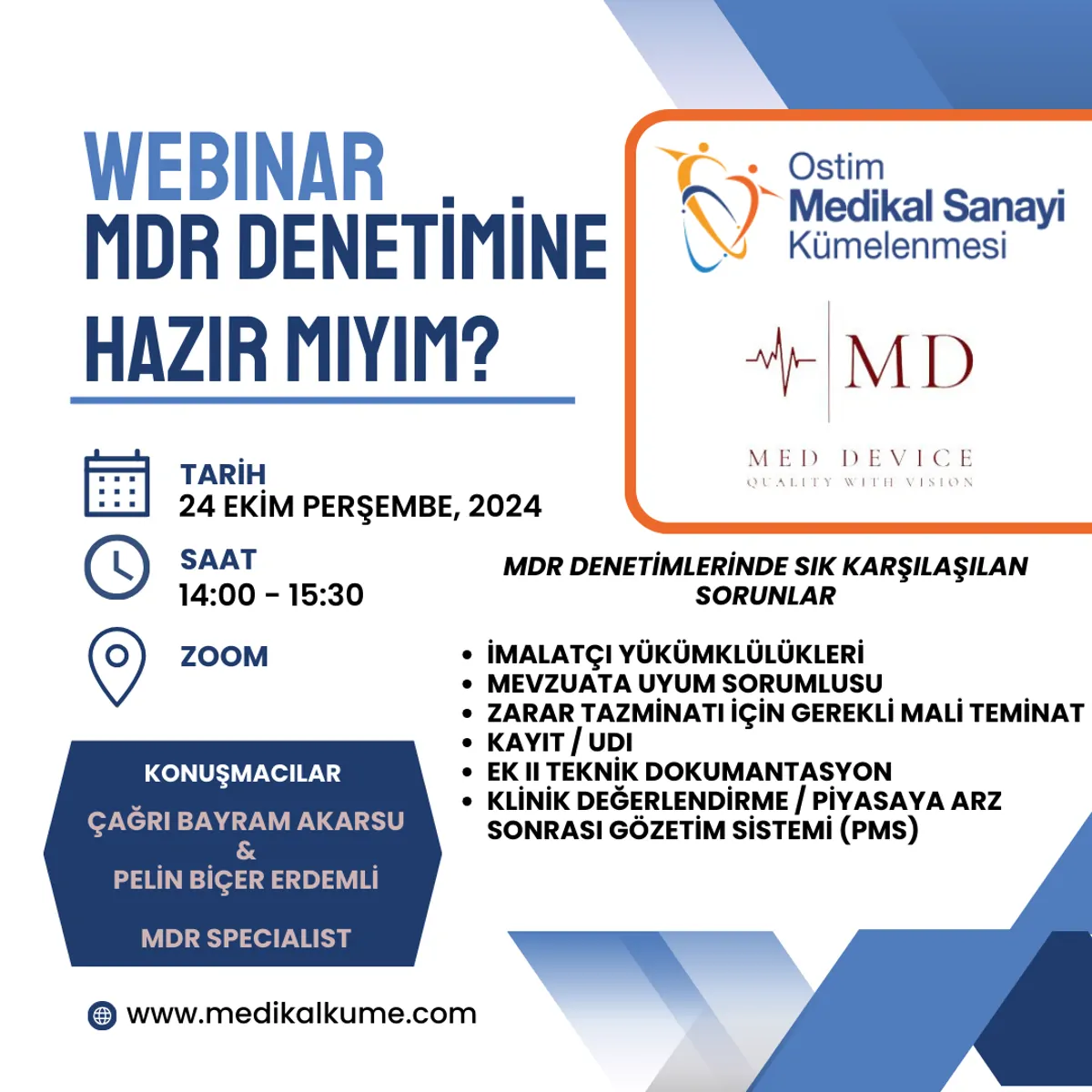 MDR Denetimine Hazır mıyım? Webinar.
