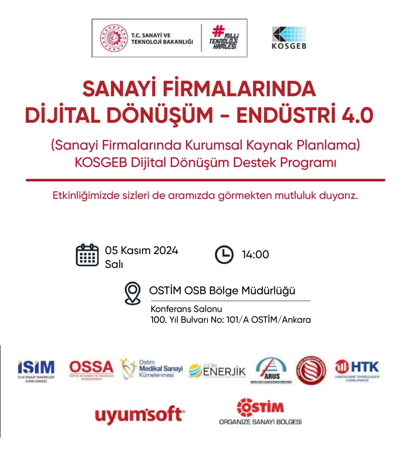 Sanayi Firmalarında Dijital Dönüşüm - Endüstri 4.0 Etkinliği