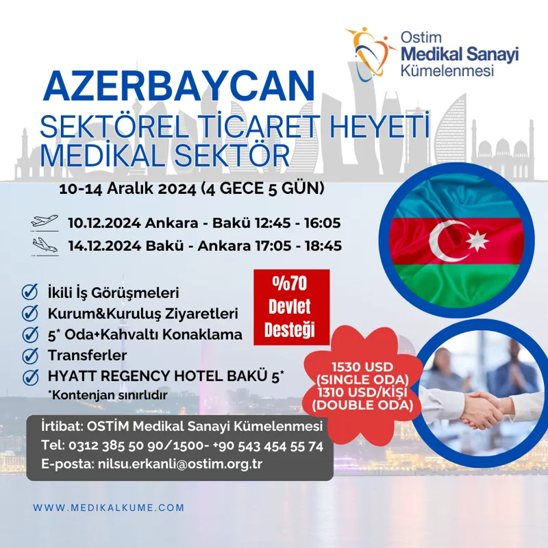 Azerbaycan Sektörel Ticaret Heyeti (16-20 Aralık 2024)