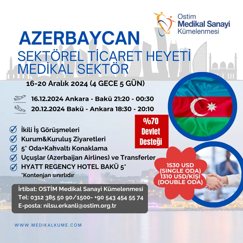 Azerbaycan Sektörel Ticaret Heyeti (16-20 Aralık 2024)