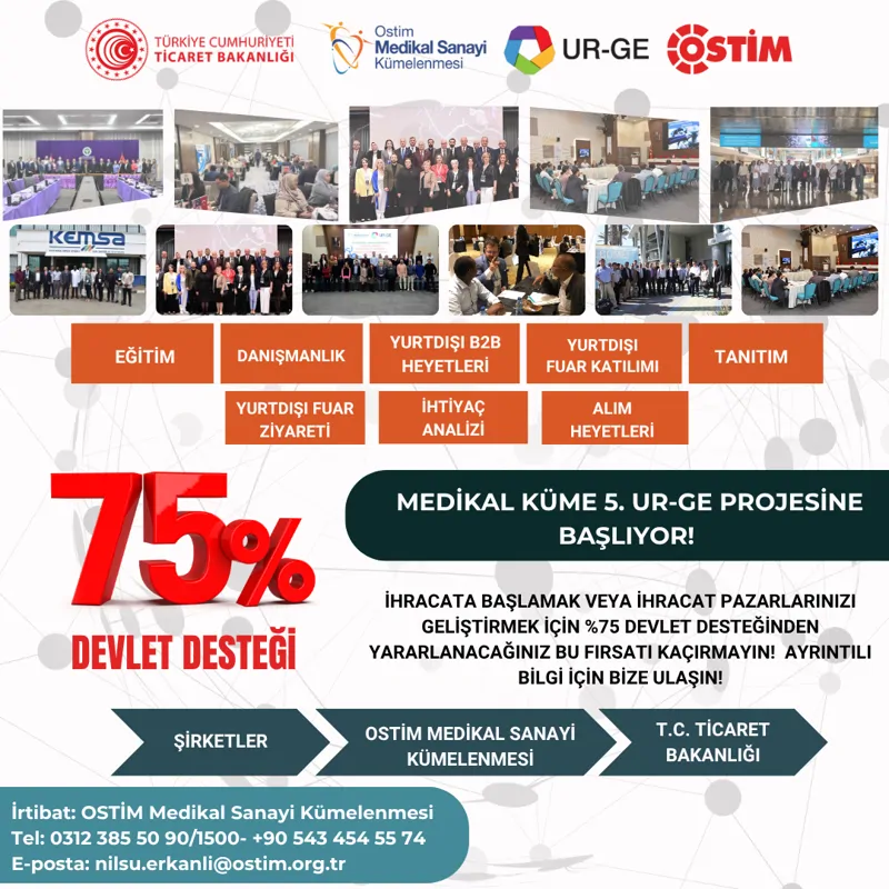 Medikal Sanayi Kümelenmesi V. UR-GE Projesi Başlıyor
