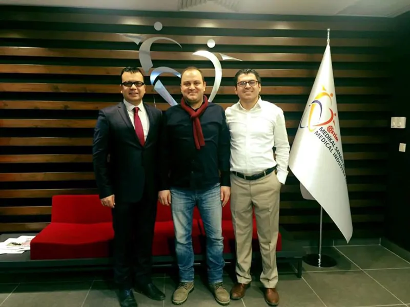 Gazi Üniversite'si TTO yetkilisi Murat Şahin ve Teknokent firması Magnum Mühendislik Genel Müdürü Dr. Faruk Mert Ortak Showroom Ziyareti
