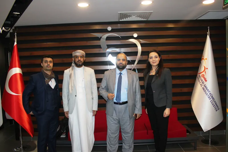 Veysel  Karani Türk-Yemen Vakfı Ostim Medikal Sanayi Kümelenmesi Ortak Showroom'unu ziyaret etti