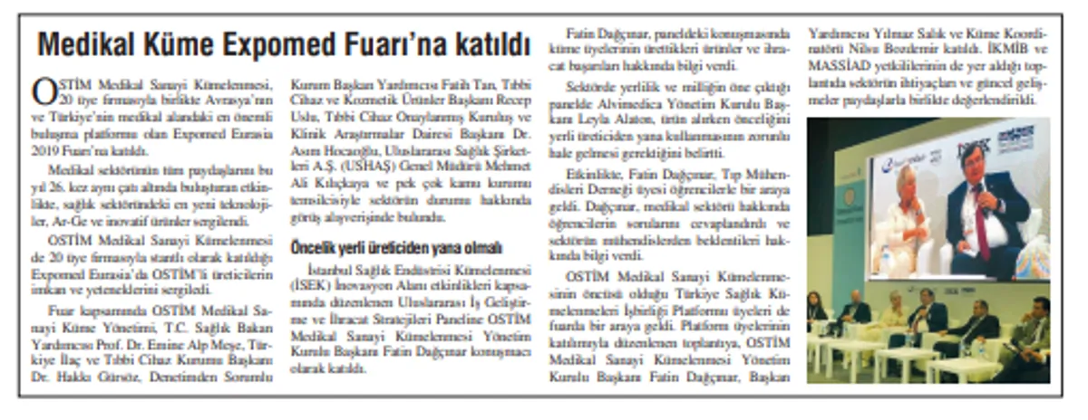 Basın'dan - Ostim Gazetesi