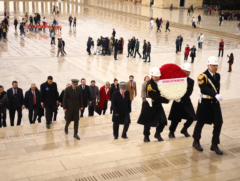Ulu Önder Mustafa Kemal Atatürk'ü Anıtkabir'de Ziyaret Ettik
