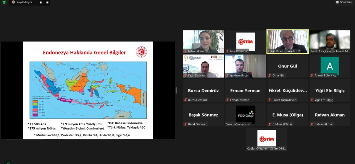 Endonezya Bilgilendirme Webinarını Gerçekleştirdik