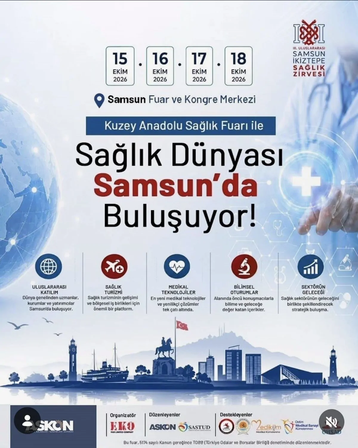 Sağlık dünyası Samsun’da buluşuyor! 🏥✨