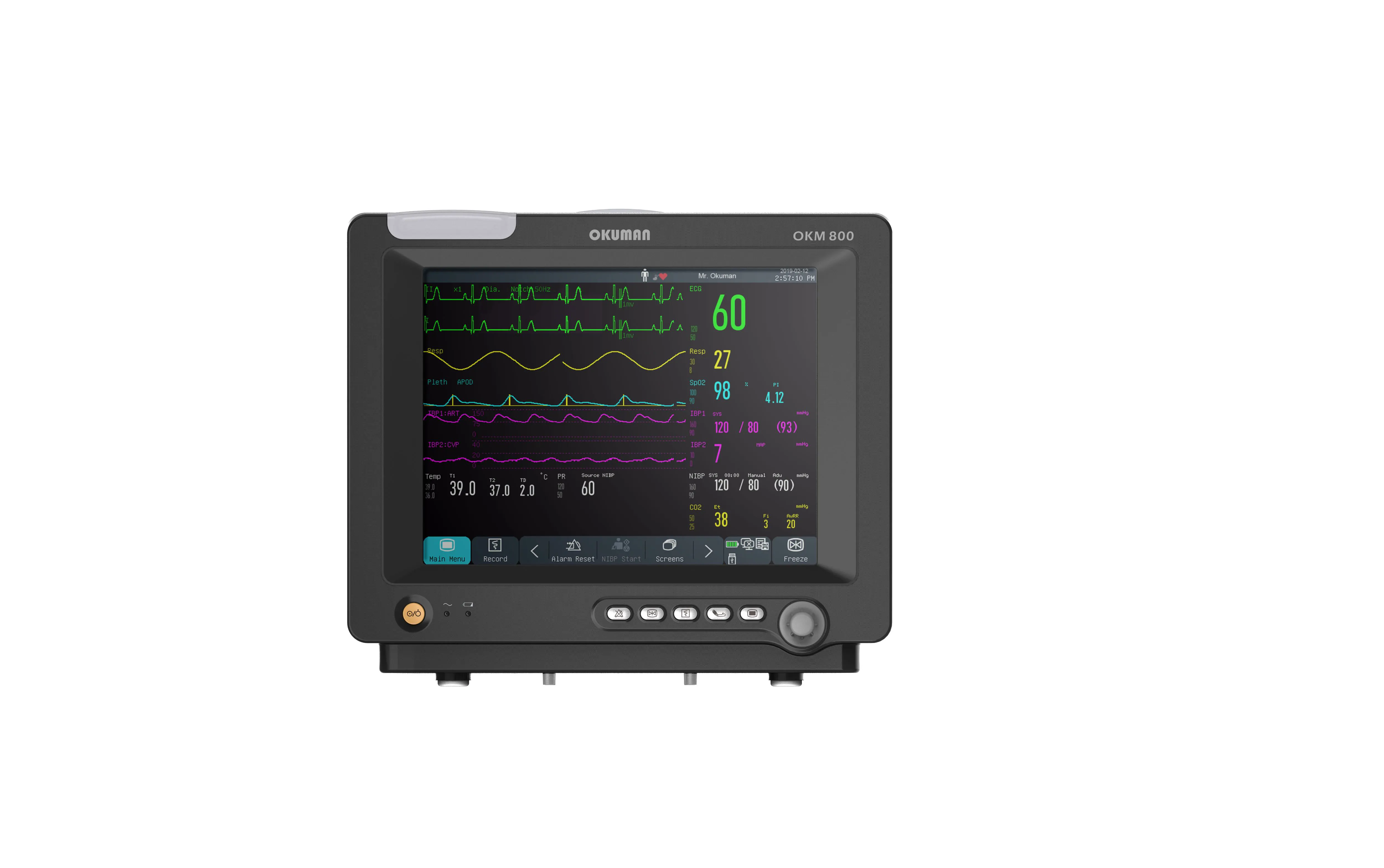 OKM 800 MULTI-PARAMETER PATIENT MONITOR